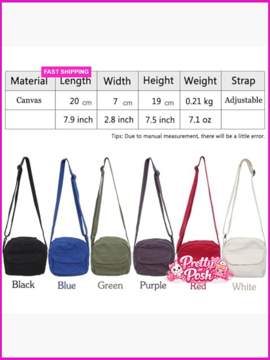 Amazon.com: Small Canvas Tote Bag with Zipper, Canvas Multi  Canvas Mini Crossbody Bag with Zipper Pockets Lightweight Shoulder Purse